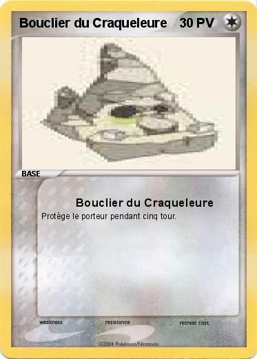 Pokemon Bouclier du Craqueleure