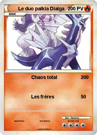 Pokemon Le duo palkia Dialga
