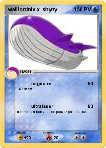 Pokemon waillordniv x  shyny                 
