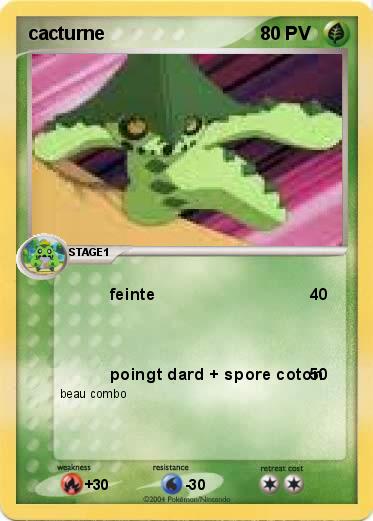 Pokemon cacturne