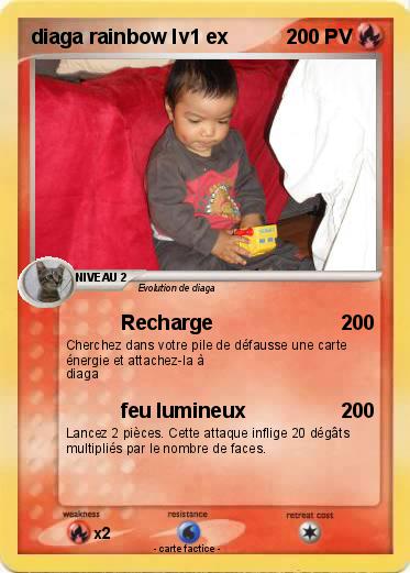 Pokemon diaga rainbow lv1 ex