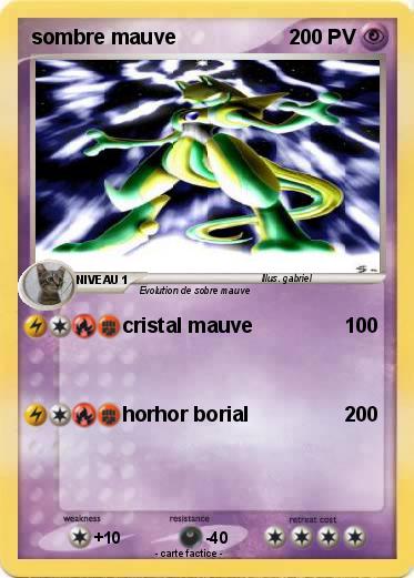 Pokemon sombre mauve