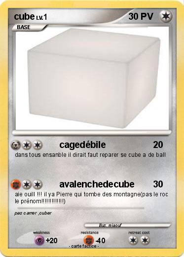 Pokemon cube