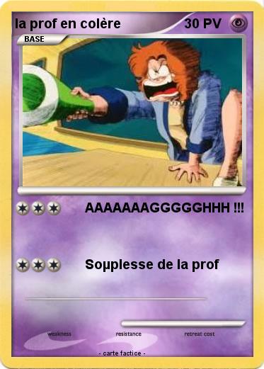 Pokemon la prof en colère