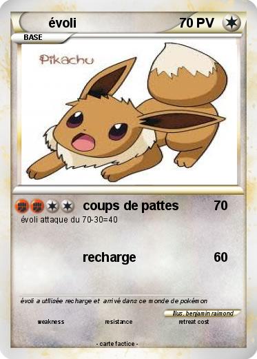 Pokemon évoli