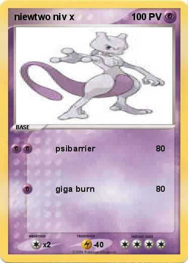 Pokemon niewtwo niv x