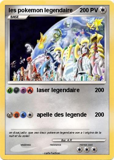Pokemon les pokemon legendaire