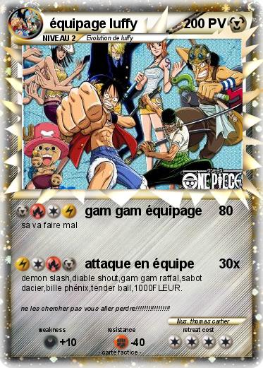 Pokemon équipage luffy