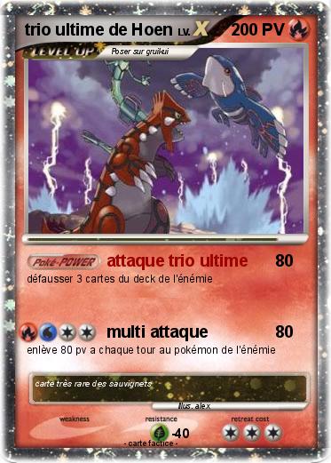 Pokemon trio ultime de Hoen