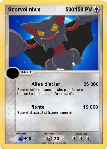 Pokemon Scorvol niv.x                 500    