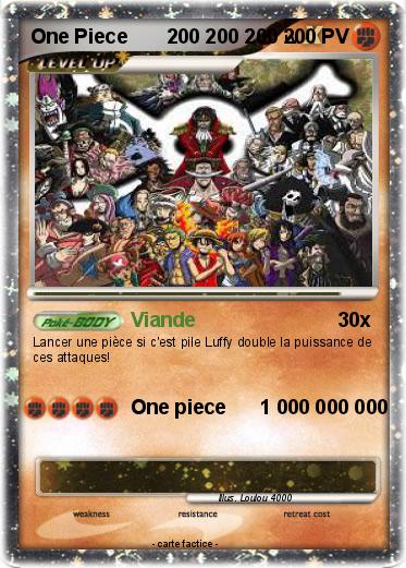 Pokemon One Piece       200 200 200