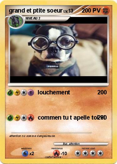Pokemon grand et ptite soeur