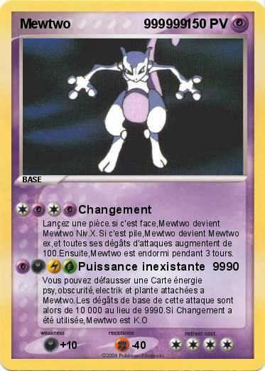 Pokemon Mewtwo                    999999