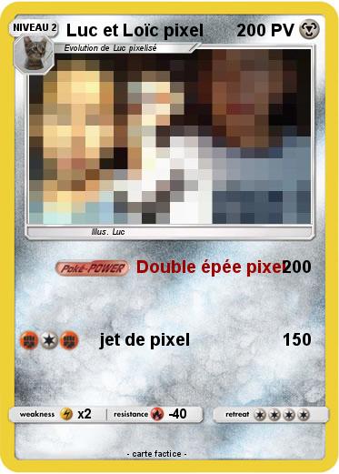 Pokemon Luc et Loïc pixel