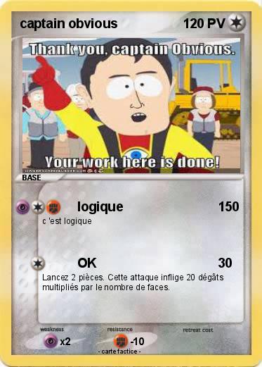 Pokemon captain obvious