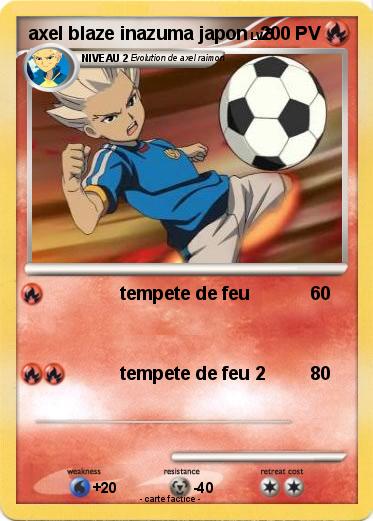 Pokemon axel blaze inazuma japon