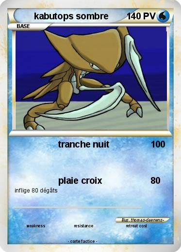 Pokemon kabutops sombre