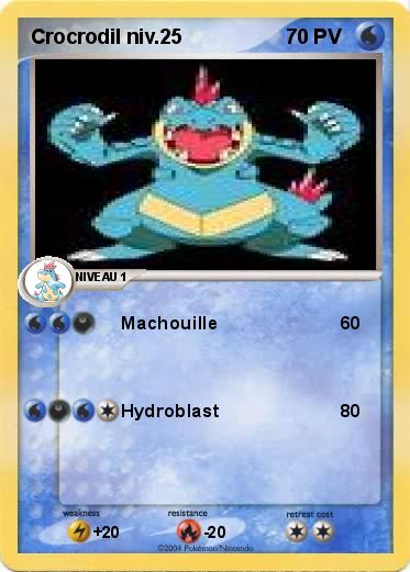 Pokemon Crocrodil niv.25