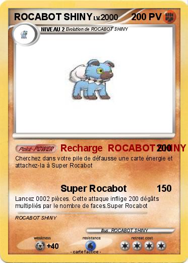 Pokemon ROCABOT SHINY