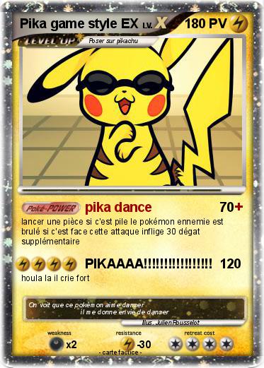 Pokemon Pika game style EX
