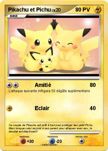Pokemon Pikachu et Pichu