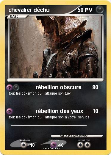 Pokemon chevalier déchu