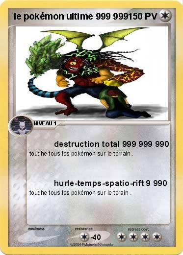 Pokemon le pokémon ultime 999 999 