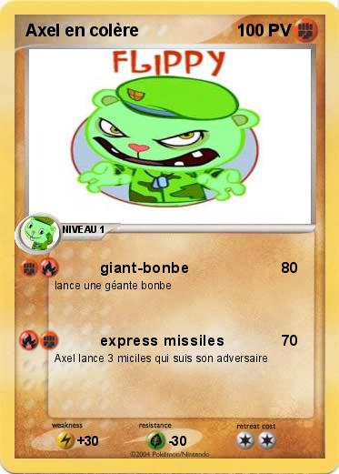 Pokemon Axel en colère