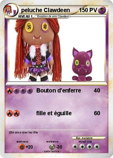 Pokemon peluche Clawdeen