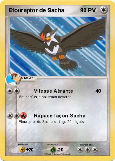 Pokemon Etouraptor de Sacha