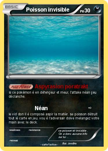 Pokemon Poisson invisible