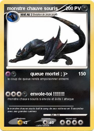 Pokemon monstre chauve souris