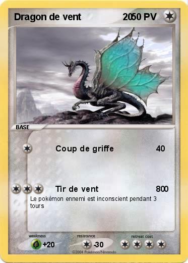 Pokemon Dragon de vent                20 