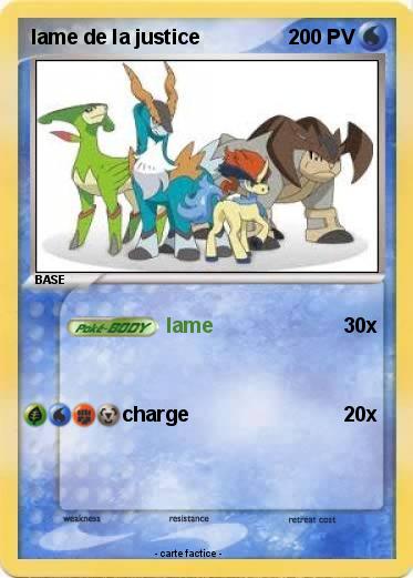 Pokemon lame de la justice
