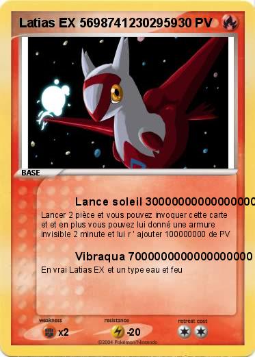 Pokemon Latias EX 56987412302959