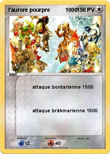 Pokemon l'aurore pourpre          1000