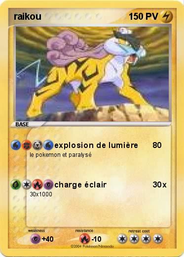 Pokemon raikou               