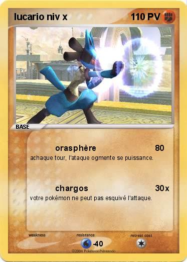 Pokemon lucario niv x