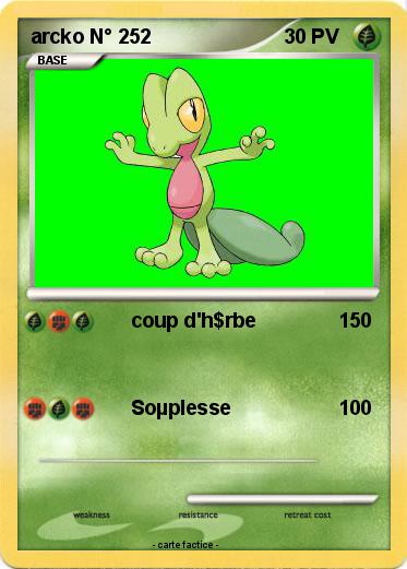 Pokemon arcko N° 252