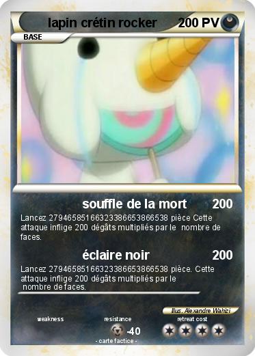 Pokemon lapin crétin rocker