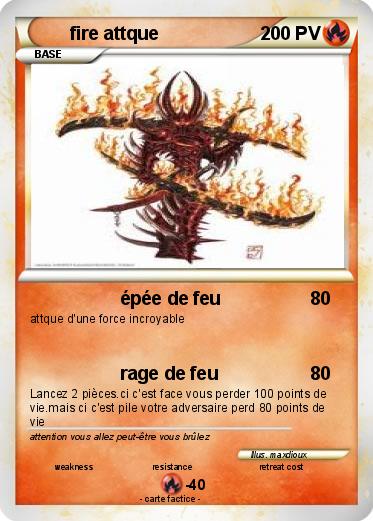 Pokemon fire attque
