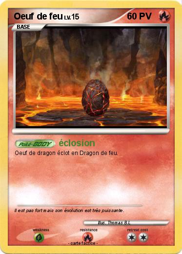 Pokemon Oeuf de feu