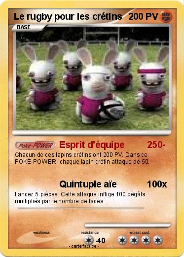 Pokemon Le rugby pour les crétins