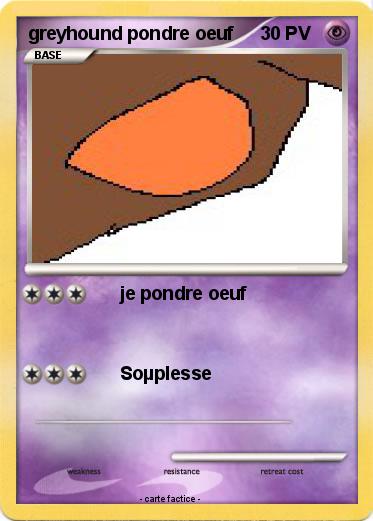 Pokemon greyhound pondre oeuf