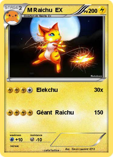 Pokemon M Raichu  EX