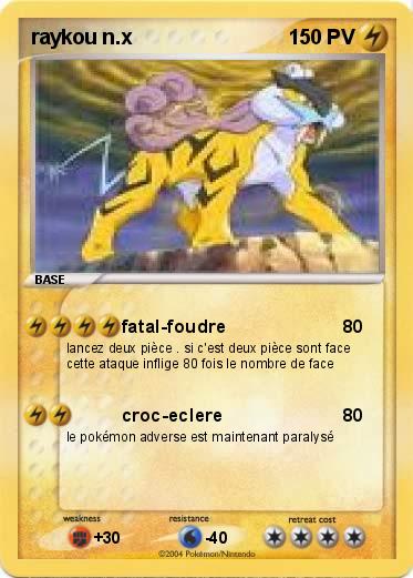Pokemon raykou n.x