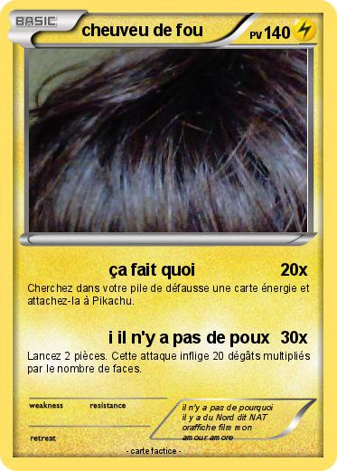 Pokemon cheuveu de fou