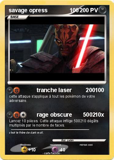 Pokemon savage opress              100