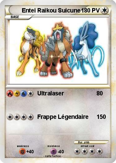 Pokemon Entei Raikou Suicune