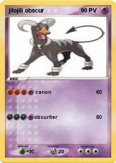 Pokemon jilojili obscur                 